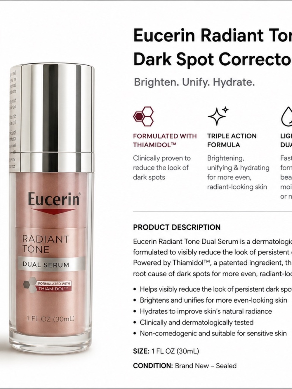Eucerin Radiant Tone Dual Serum - Pink Radiance
